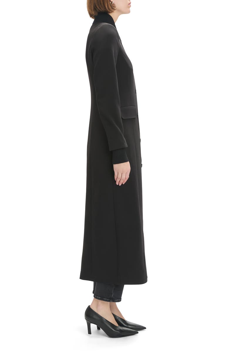 Favorite Daughter The Varsity Longline Coat, Alternate, color, Black