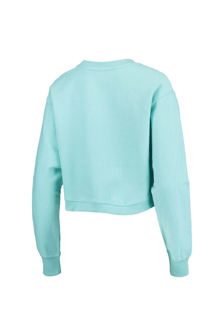 Women's League Collegiate Wear Light Blue Texas Longhorns Corded Timber Crop Pullover Sweatshirt, Alternate, color, Light Blue
