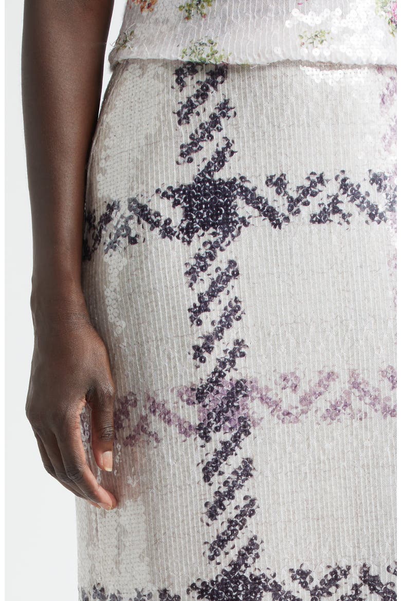The Mercer Paillette Plaid Pencil Skirt, Alternate, color, WINDOWPANE PLAID