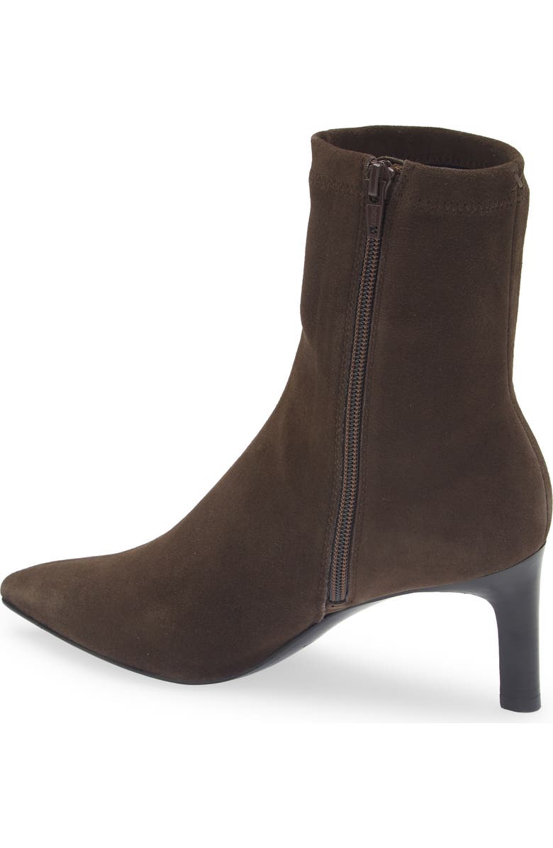rag & bone Britt Pointed Toe Sock Bootie, Alternate, color, Dark Espresso Suede