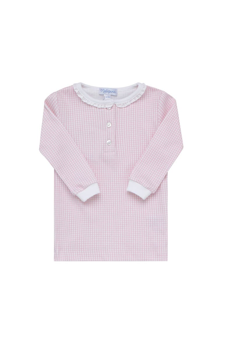 Pink Gingham Baby Pajamas - Baby, Alternate, color, Pink