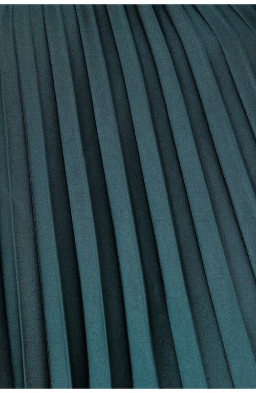 Petal And Pup Petal & Pup Selena Pleated One-shoulder Dress In Green