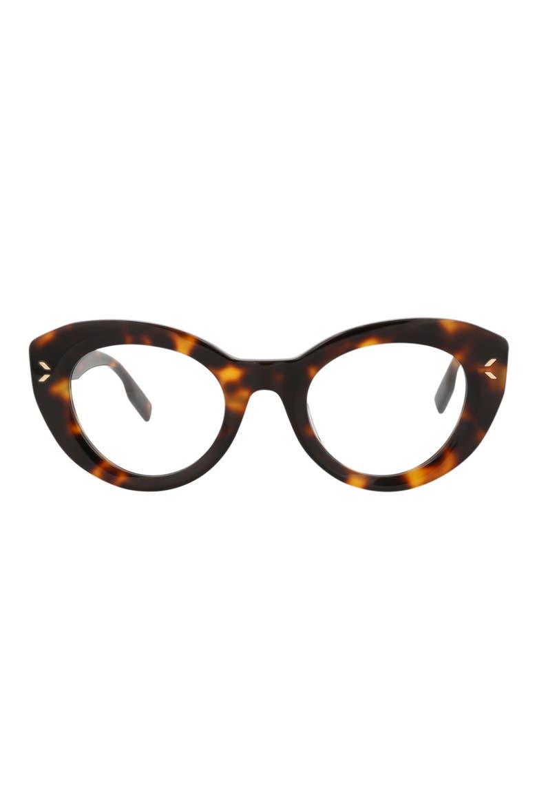 48mm Cat Eye Optical Glasses, Main, color, HAVANA HAVANA TRANSPARENT