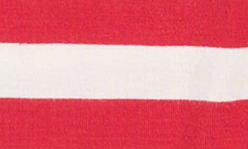 Kickee Pants Candy Cane Stripe Zip Footie In Red