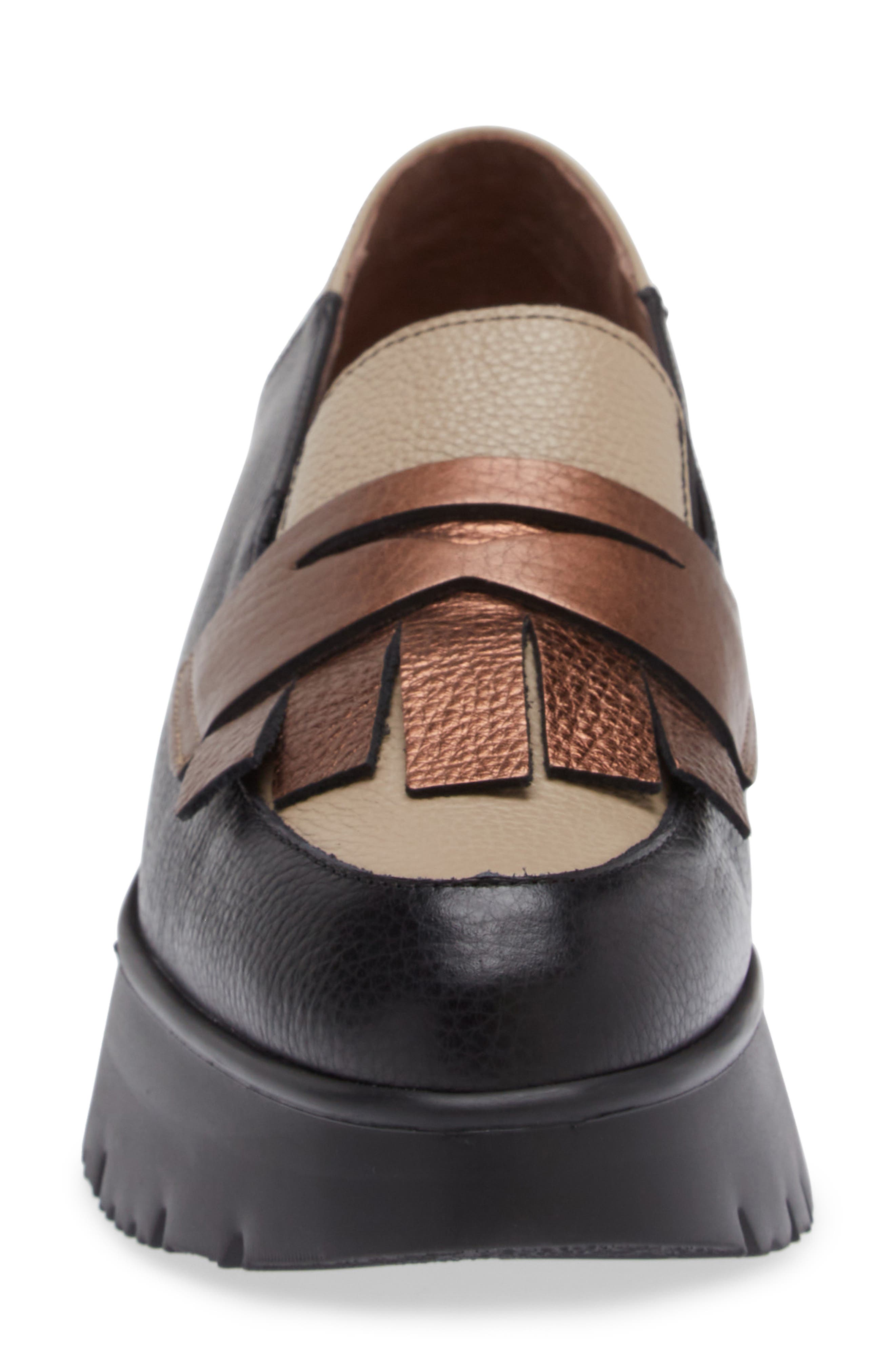 Wonders Kiltie Platform Loafer, Alternate, color, 