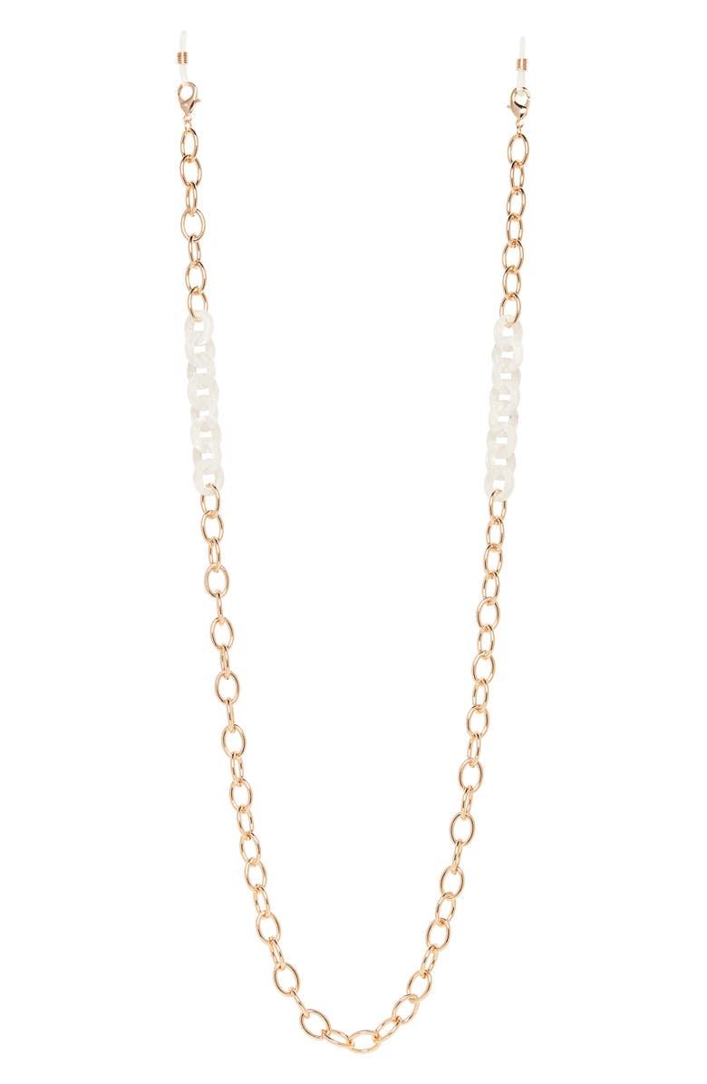 Nordstrom Halogen<sup>®</sup> Resin Link Adult Face Mask Chain, Main, color,