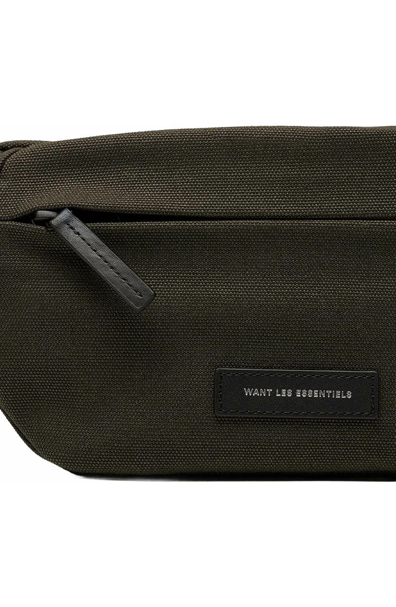 Want Les Essentiels Atlin Organic Cotton Canvas Belt Bag, Alternate, color, Green