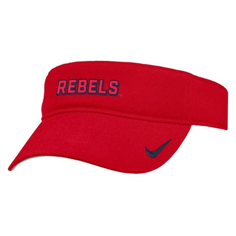 Men's Nike Red Ole Miss Rebels 2025 On-Field Ace Performance Adjustable Visor