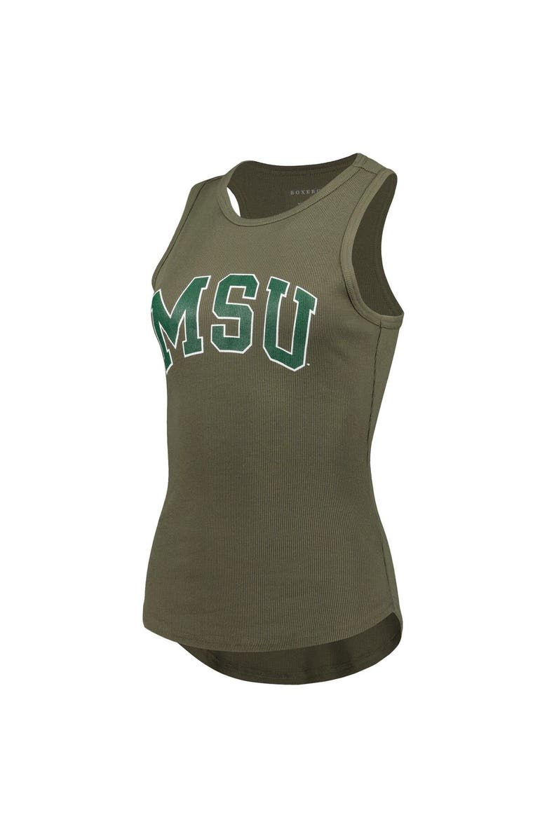 BOXERCRAFT Women's Olive Michigan State Spartans Adrienne Tank Top, Alternate, color, 
