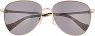 Gucci 60mm Aviator Sunglasses