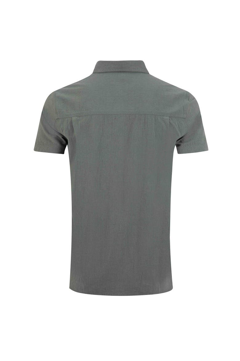 Hinton Textured Crepe Shirt, Alternate, color, Woodland Sage