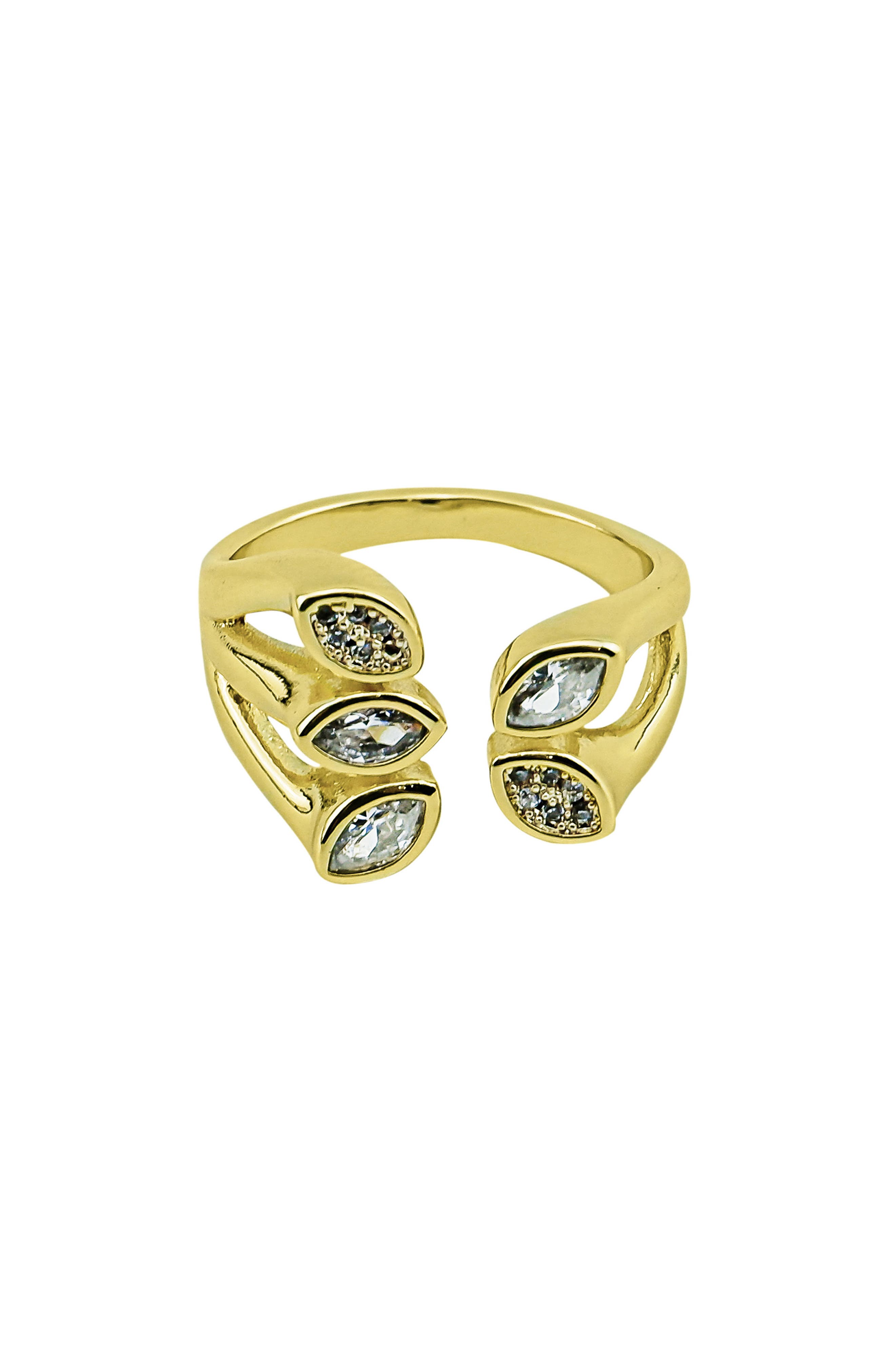 Panacea Marquise Crystal Open Band Ring