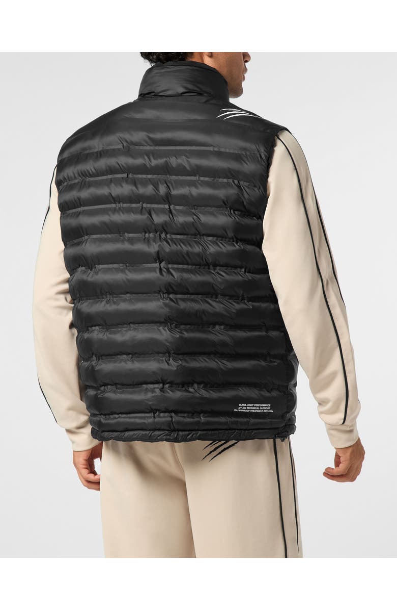 PLEIN SPORT Puffer Jacket Vest Shanghai, Alternate, color, Black