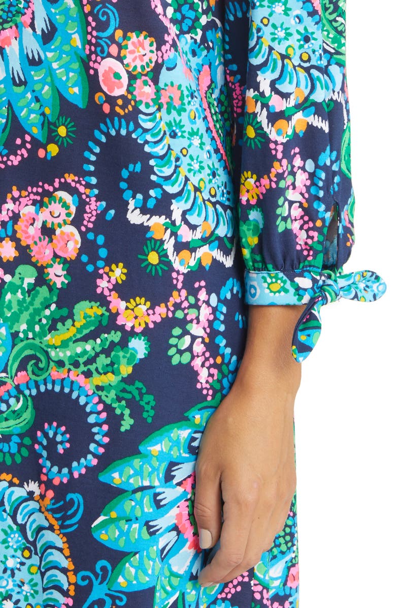 Lilly Pulitzer<sup>®</sup> Cath Take Me to the Sea Print Cotton Shift Dress, Alternate, color, 