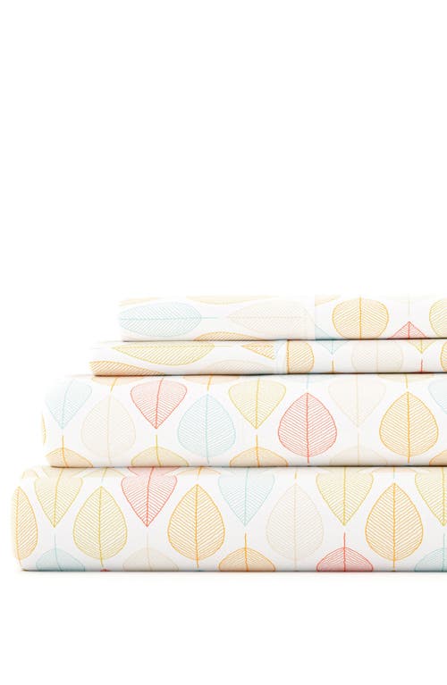 Ienjoy Home Elegant Fall Foliage Sheet Set In Yellow