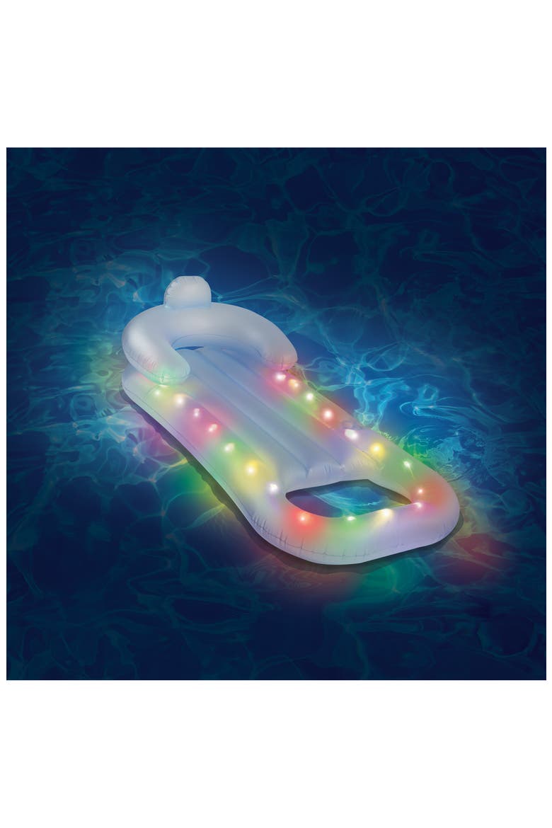 LED Lounge Pool Float, Alternate, color, MULTI