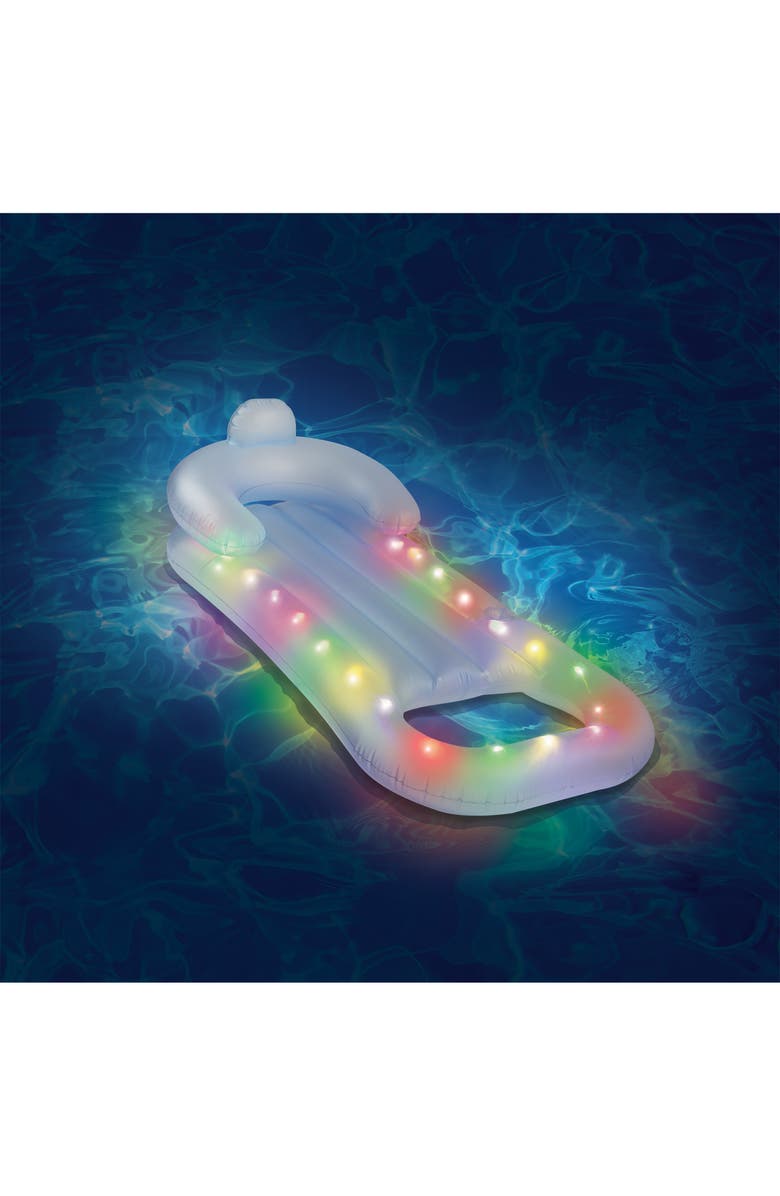 MERKURY INNOVATIONS LED Lounge Pool Float, Alternate, color, Multi