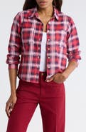 THE GREAT. The Scouting Plaid Button-Up Shirt
