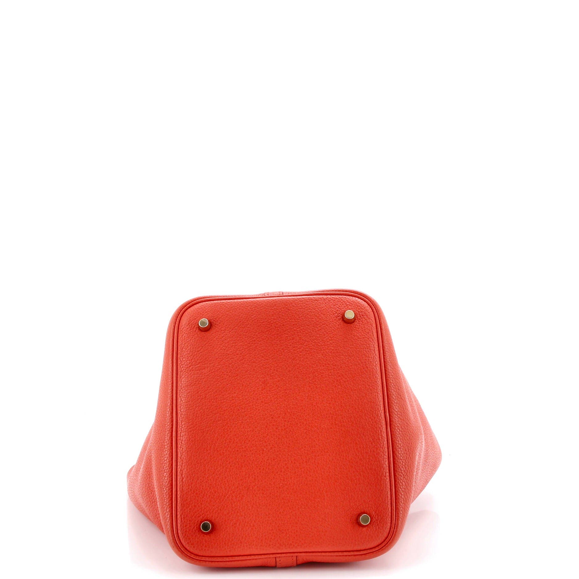 Pre-Owned Hermes Picotin Lock Bag Clemence MM, Alternate, color, Orange Poppy