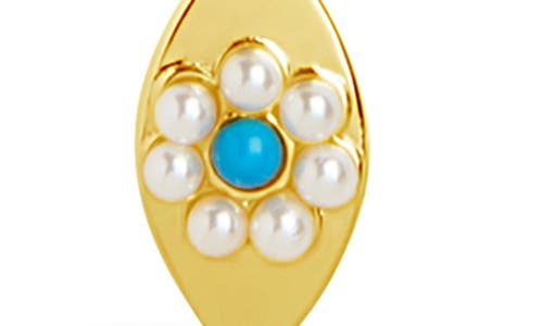 Sterling Forever Varuna Turquoise Evil Eye Charm Layered Necklace