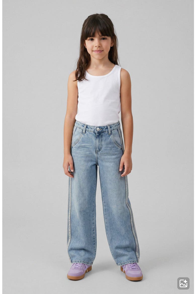 Kids' Kate Baggy High Waist Wide Leg Jeans, Alternate, color, LIGHT WASH