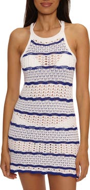 BECCA Shore Break Pointelle Knit Cover-Up Dress