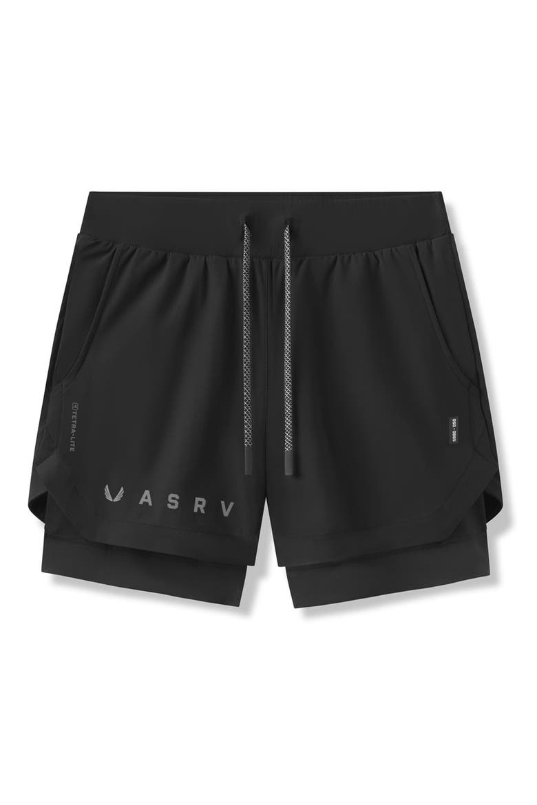 Tetra-Lite™ 5-Inch 2-in-1 Lined Shorts, Main, color, BLACK REFLECTIVE CLASSIC