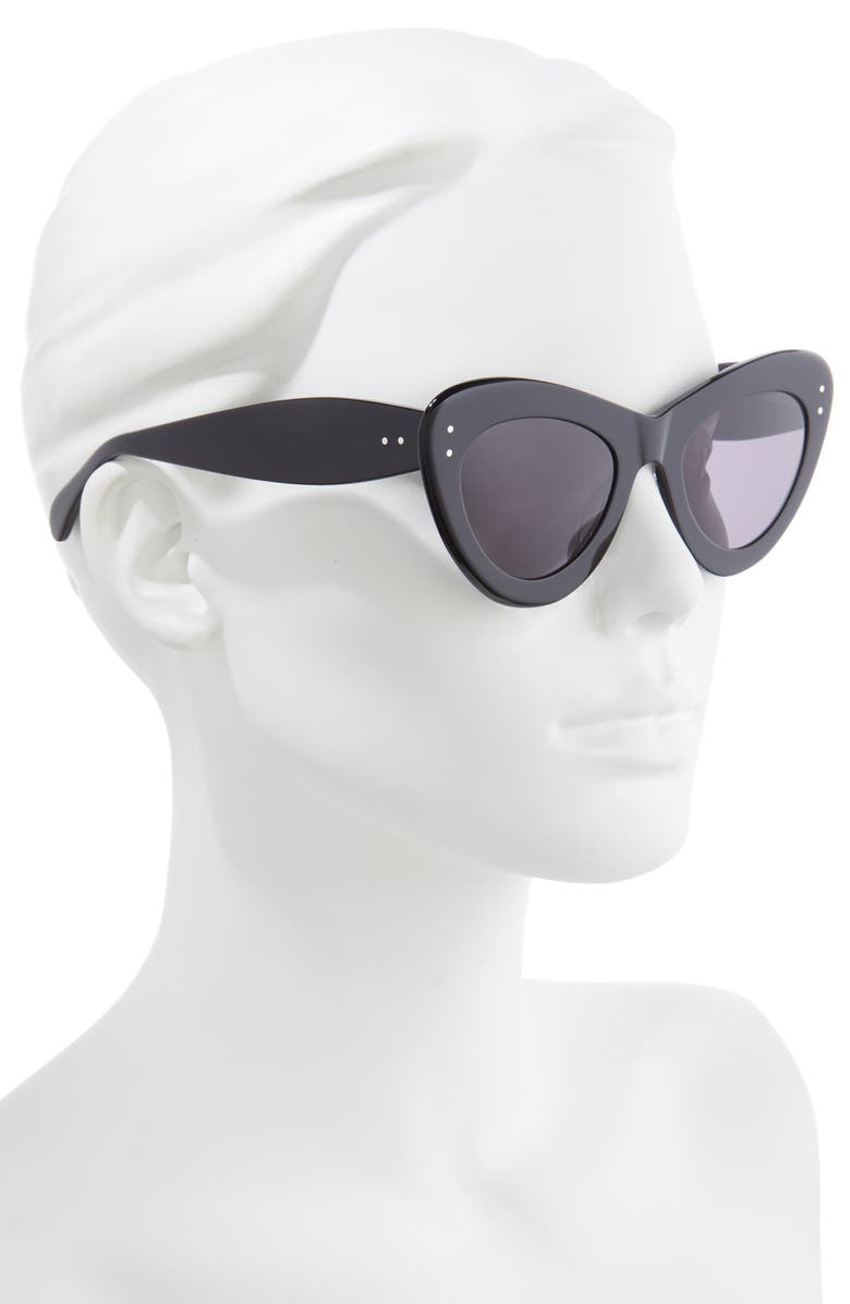 Alaïa 52mm Cat Eye Sunglasses, Alternate, color, 