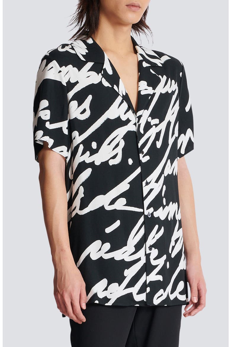 Big Love Letter Pajama Shirt, Alternate, color, EAB BLACK/ WHITE