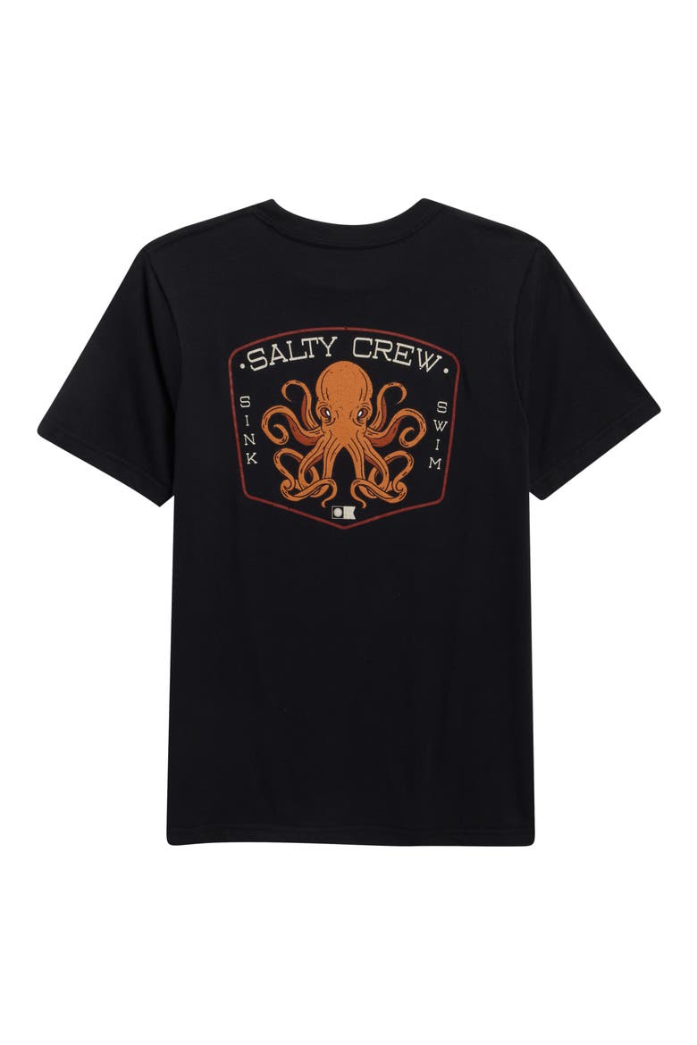 Kids' Tako Club Graphic T-Shirt, Alternate, color, BLACK