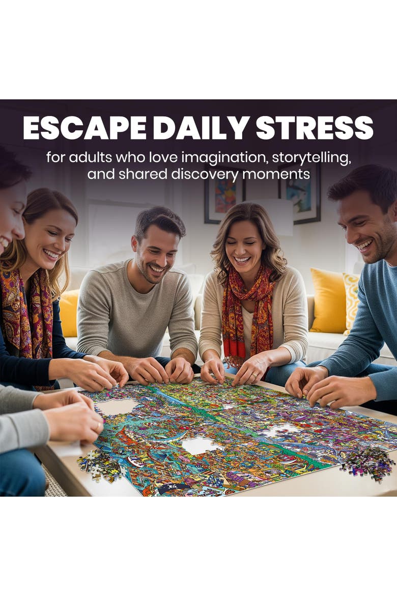 1000-Piece Jigsaw Puzzle Collection for Adults, Alternate, color, Realms
