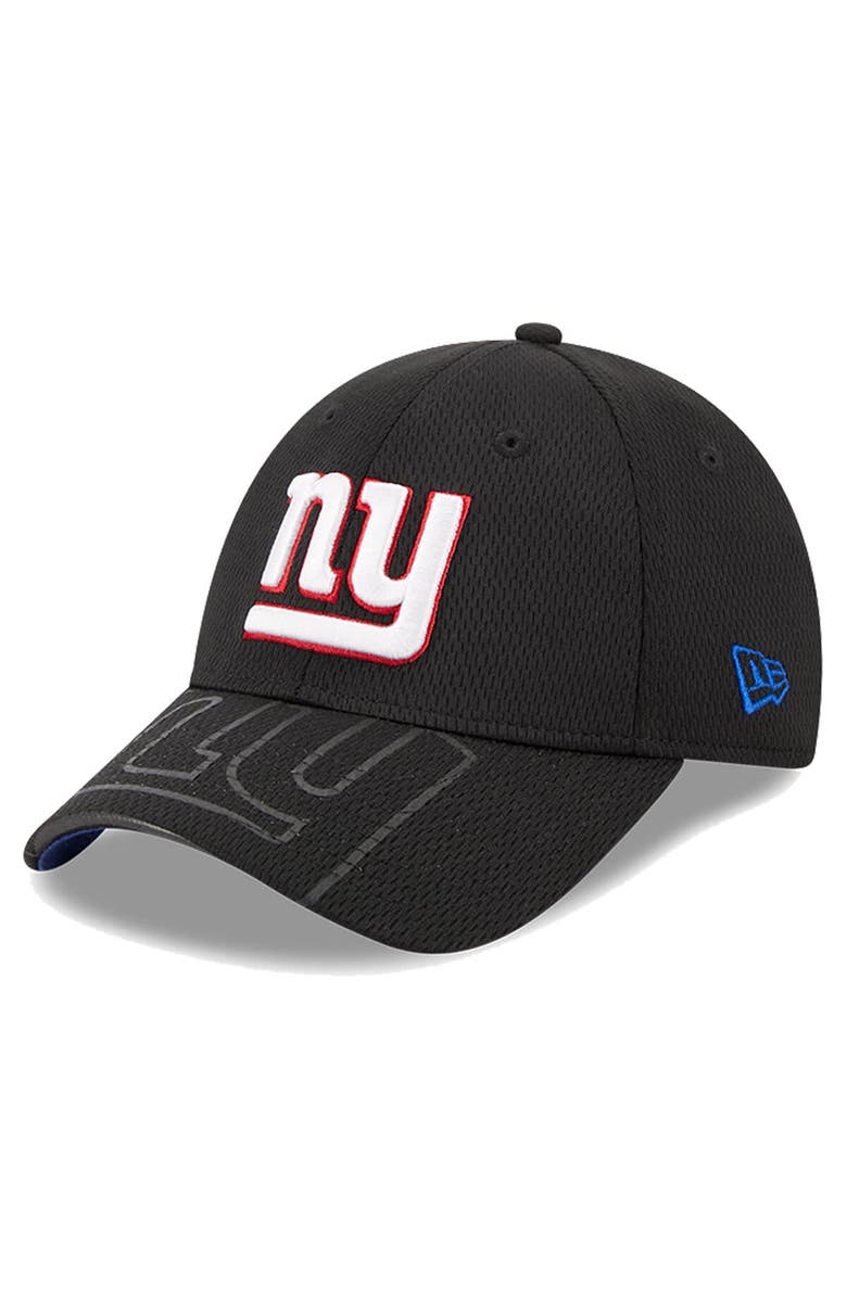New Era Men's New Era Black New York Giants Top Visor 9FORTY Adjustable Hat, Main, color, 