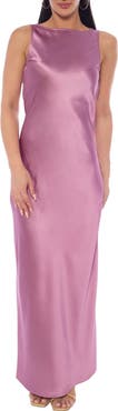 Marina Satin Maxi Dress