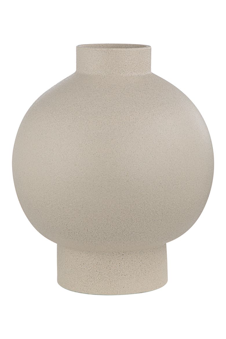 Lamoureux Ceramic Vase, Main, color, CREAM