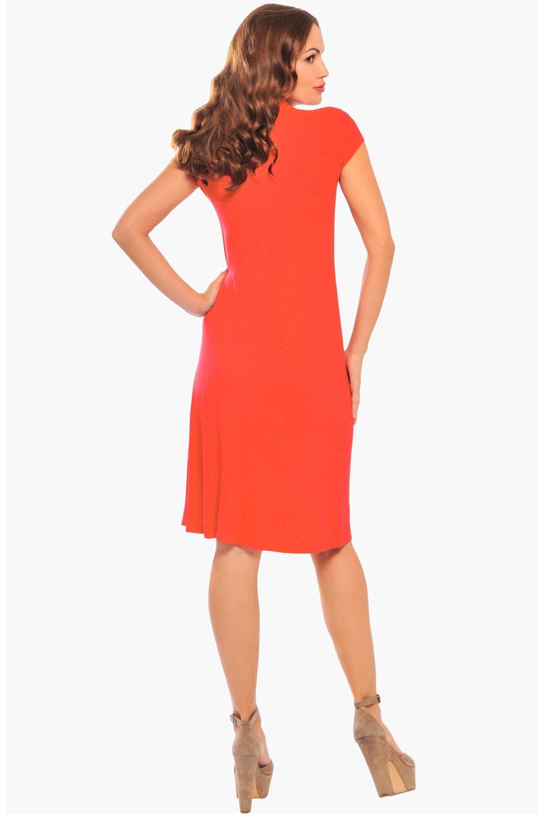 Maternity Wrap Dress, Alternate, color, ORANGE