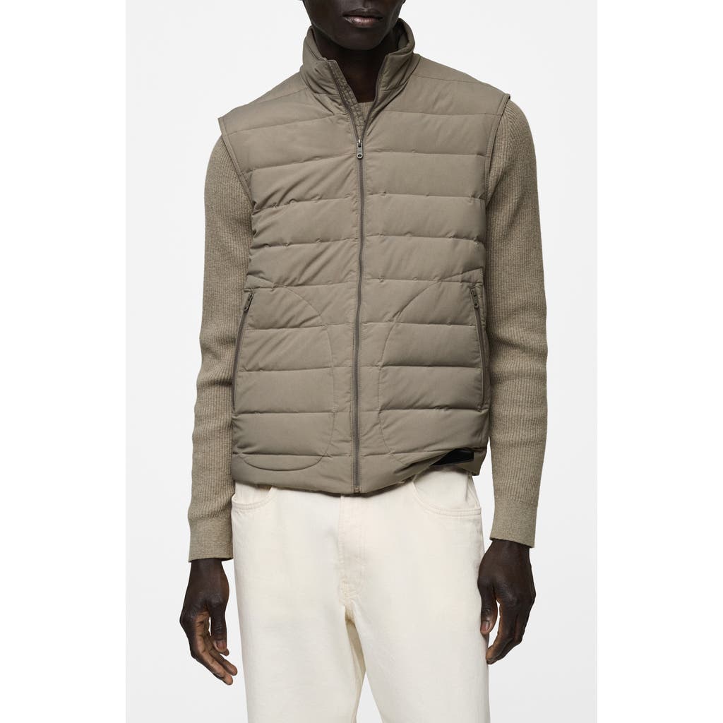 MANGO MANGO QUILTED DOWN VEST