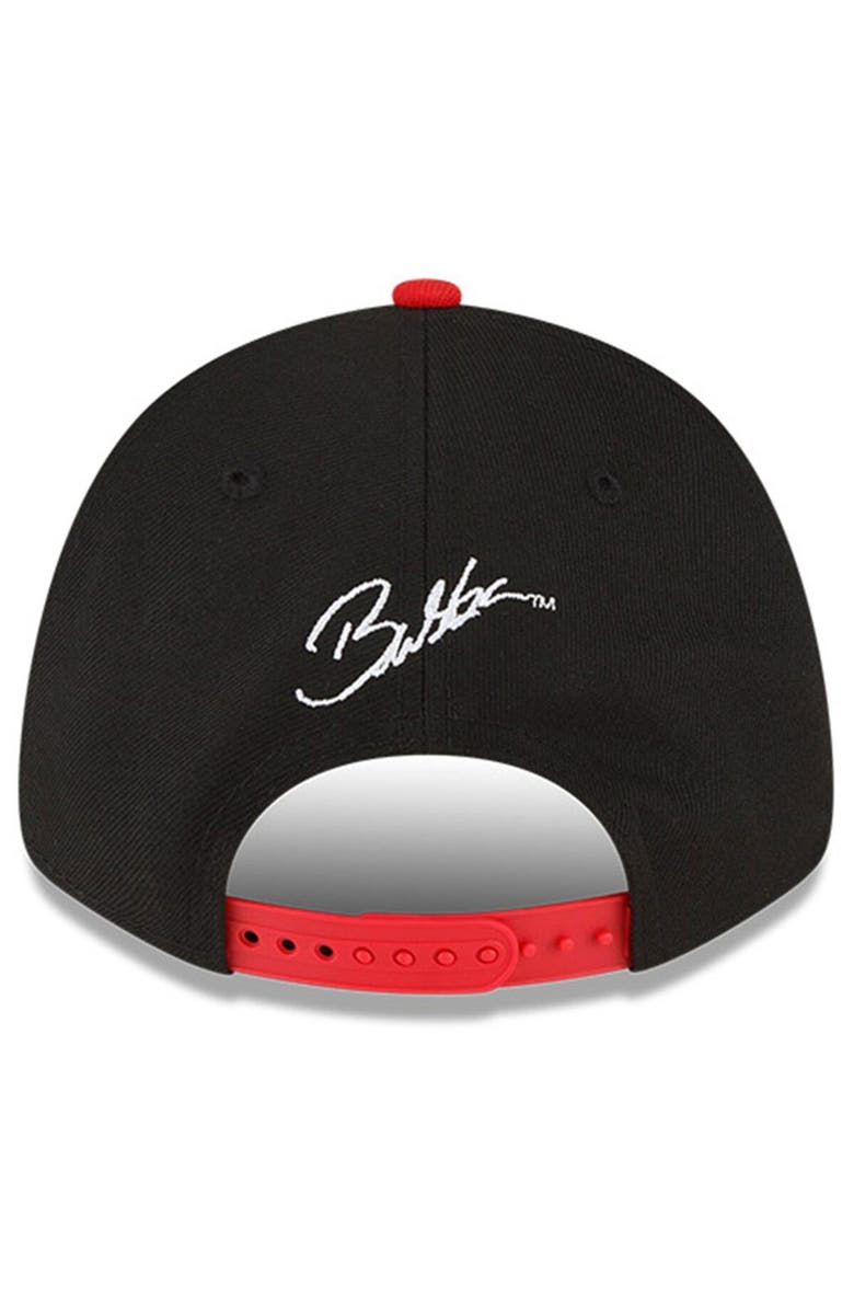 New Era Men's New Era Red/Black Bubba Wallace 9FORTY Zig Zag Snapback Adjustable Hat, Alternate, color, 
