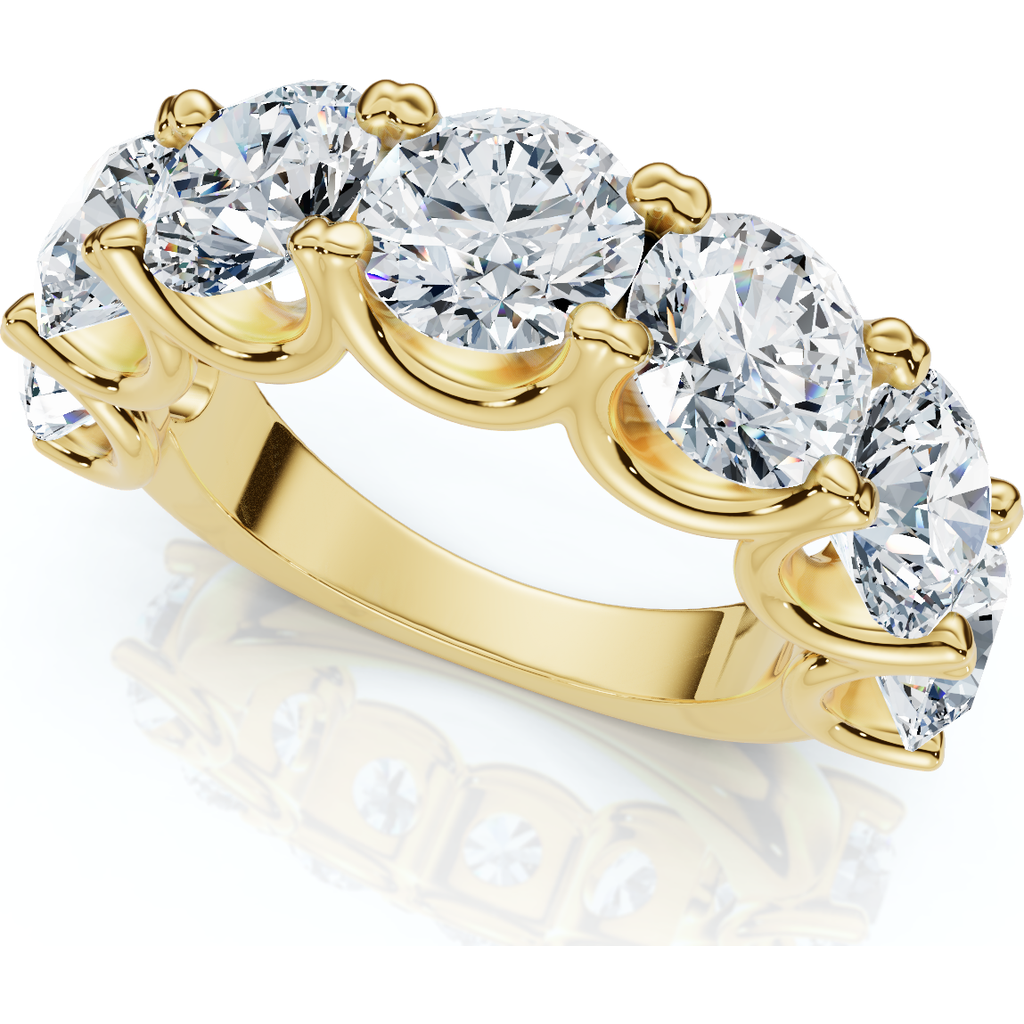 Bliss Diamond 6ct Tw Diamond Anniversary U Prong Wedding Ring 14k Gold Or Platinum Lab Grown In 14k Yellow Gold
