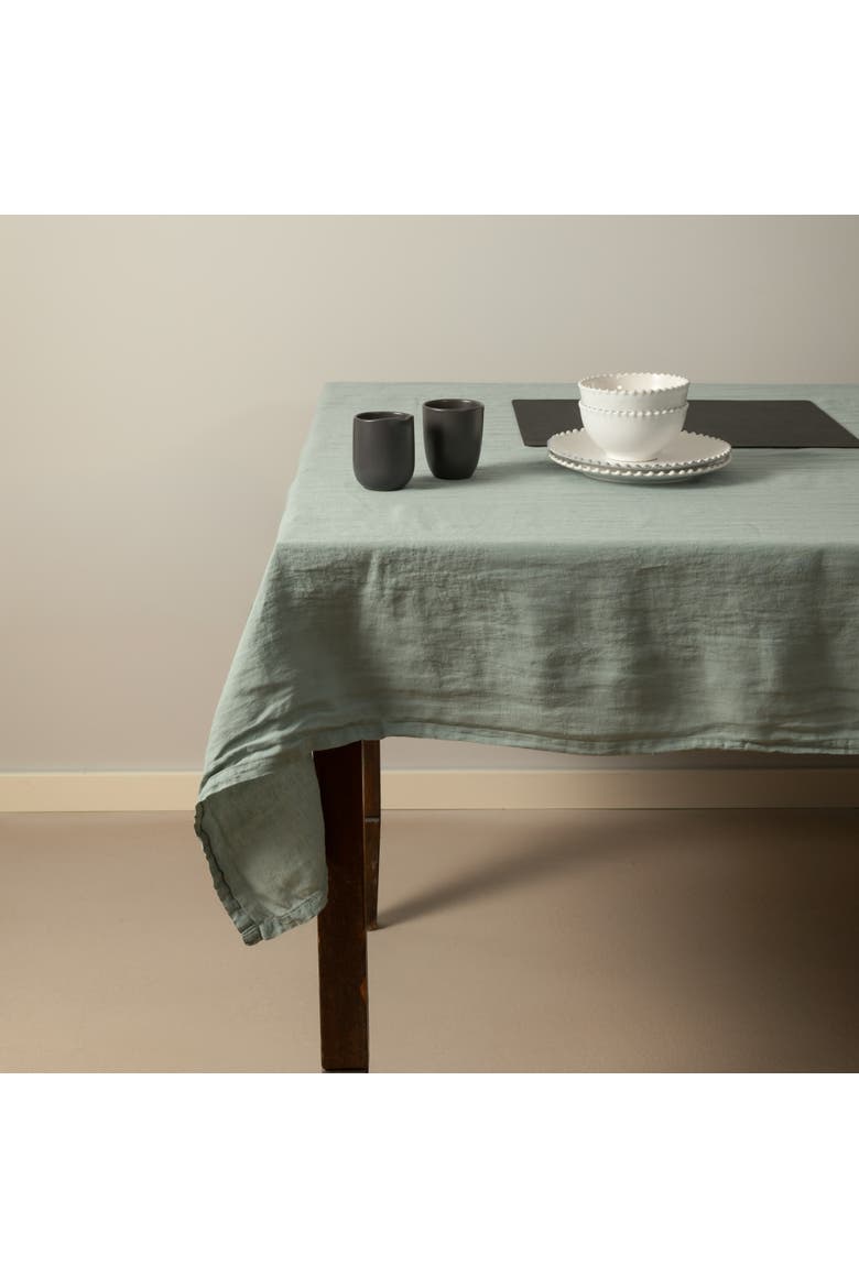 Maria Table Cloth, Alternate, color, Mint