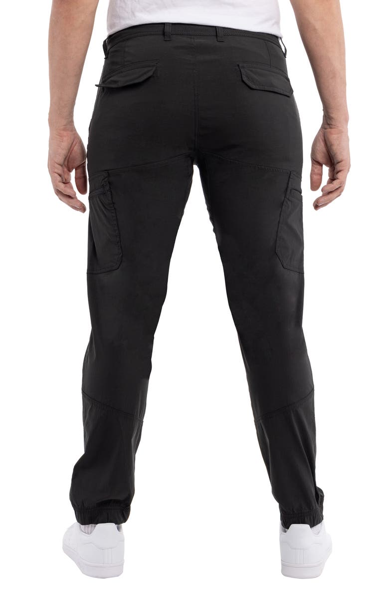 Spring + Mercer Slim Leg Cargo Pants, Alternate, color, Black