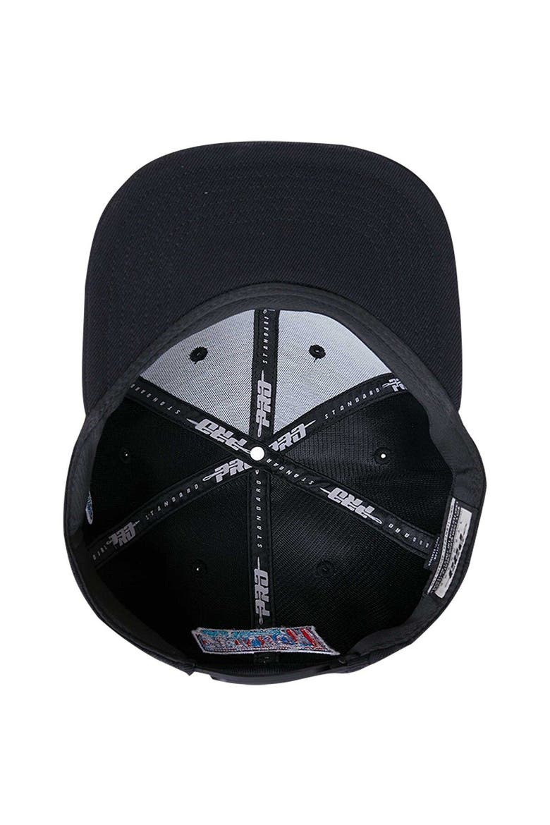 Men's Pro Standard Black Delaware State Hornets Arch Over Logo Evergreen Snapback Hat, Alternate, color, Black