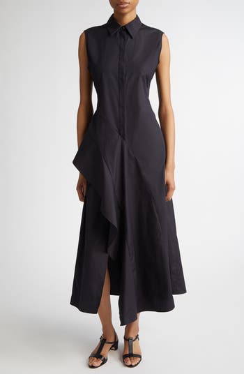 【関税&送料込】Max Mara Black Poplin Rovigo Shirt Dress Max Mara Black Poplin Rovigo Shirt Dress | italist