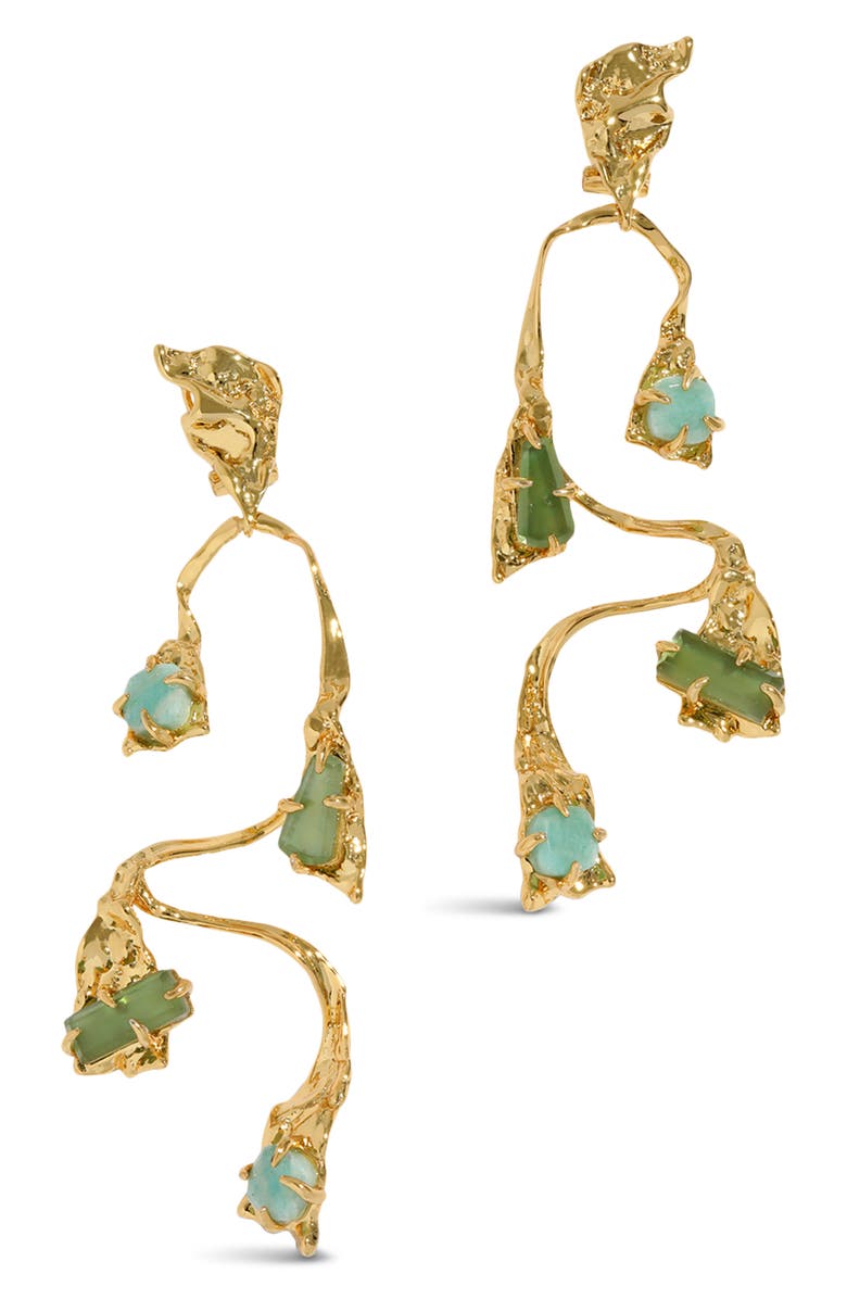 Alexis Bittar Amazonite Mobile Balance Drop Earrings, Main, color,