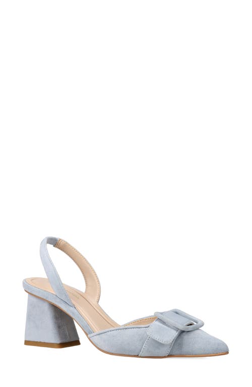 Pelle Moda Imia Slingback Pointed Toe Pump In Blue