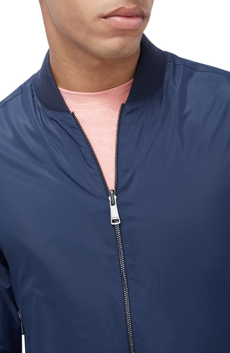 Bugatchi Reversible Water Repellent Bomber Jacket, Alternate, color, 