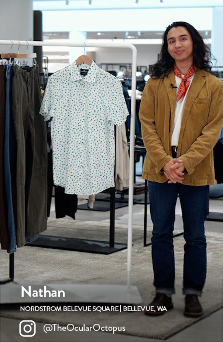 Woodhill Forest Short Sleeve Button-Up Shirt, sales video thumbnail