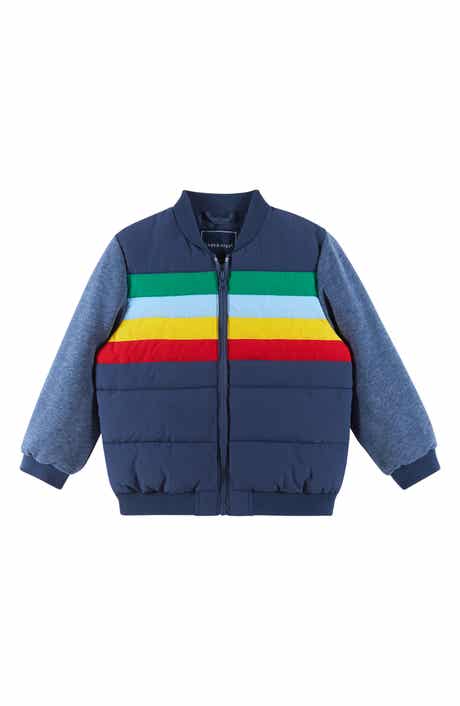 Andy & Evan Kids' Knit Sleeve Channel Quilted Jacket