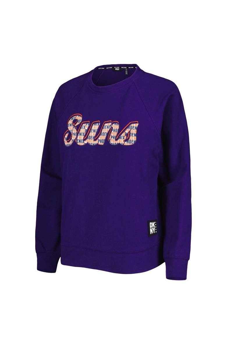 Women's DKNY Sport Purple Phoenix Suns Regina Raglan Pullover Sweatshirt, Alternate, color, Purple