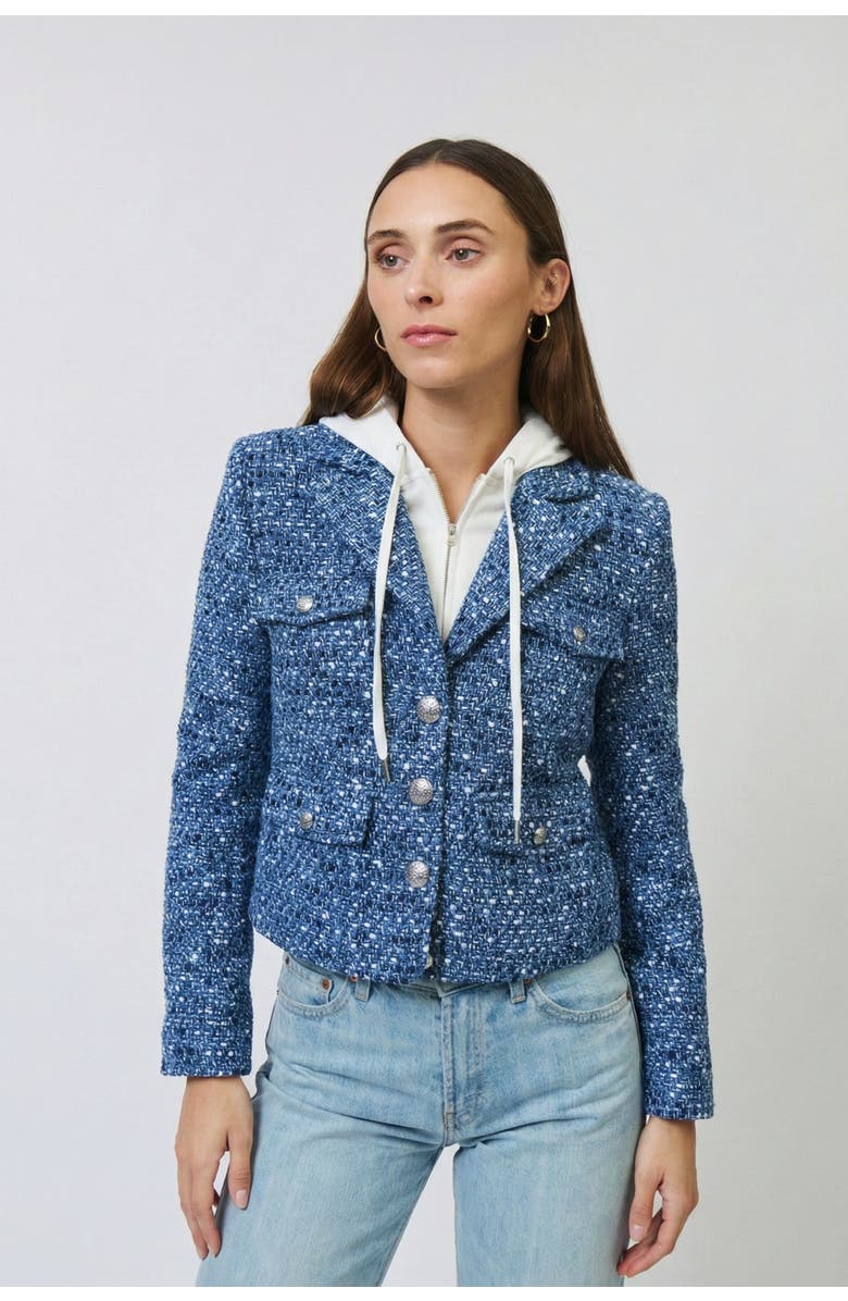 Central Park West Allie Dickie Jacket, Main, color, Blue