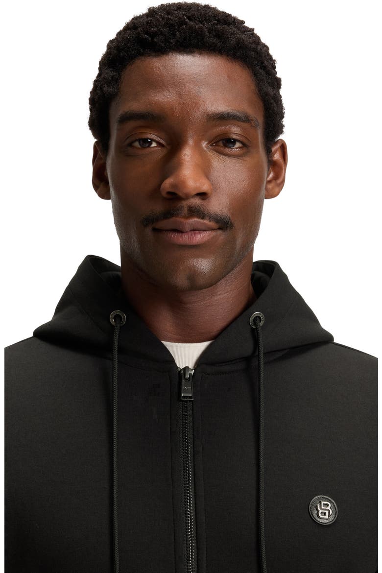 Spence Zip Hoodie, Alternate, color, BLACK